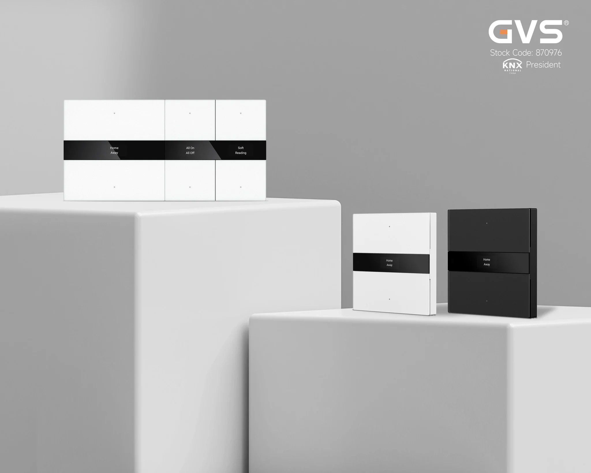 کلیدهای جدید GVS سری S | کلیدهای هوشمند KNX با طراحی مدرن